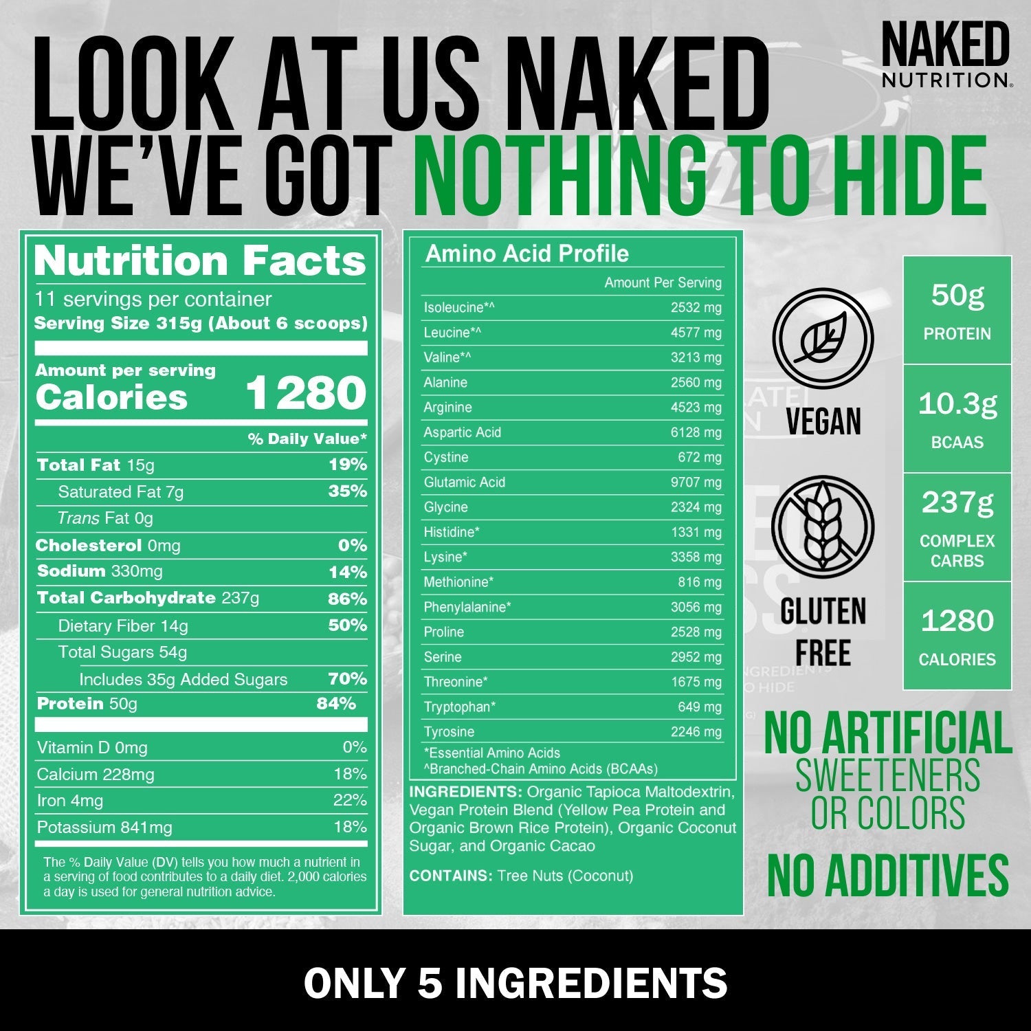 Chocolate Vegan Mass Gainer Supplement - Chocolate (Vegan)