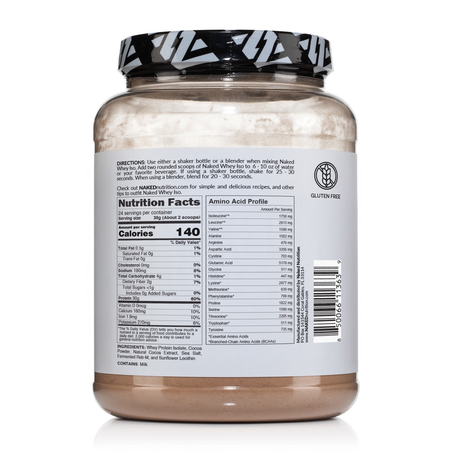 Chocolate Grass-Fed Whey Isolate Protein Powder - Chocolate