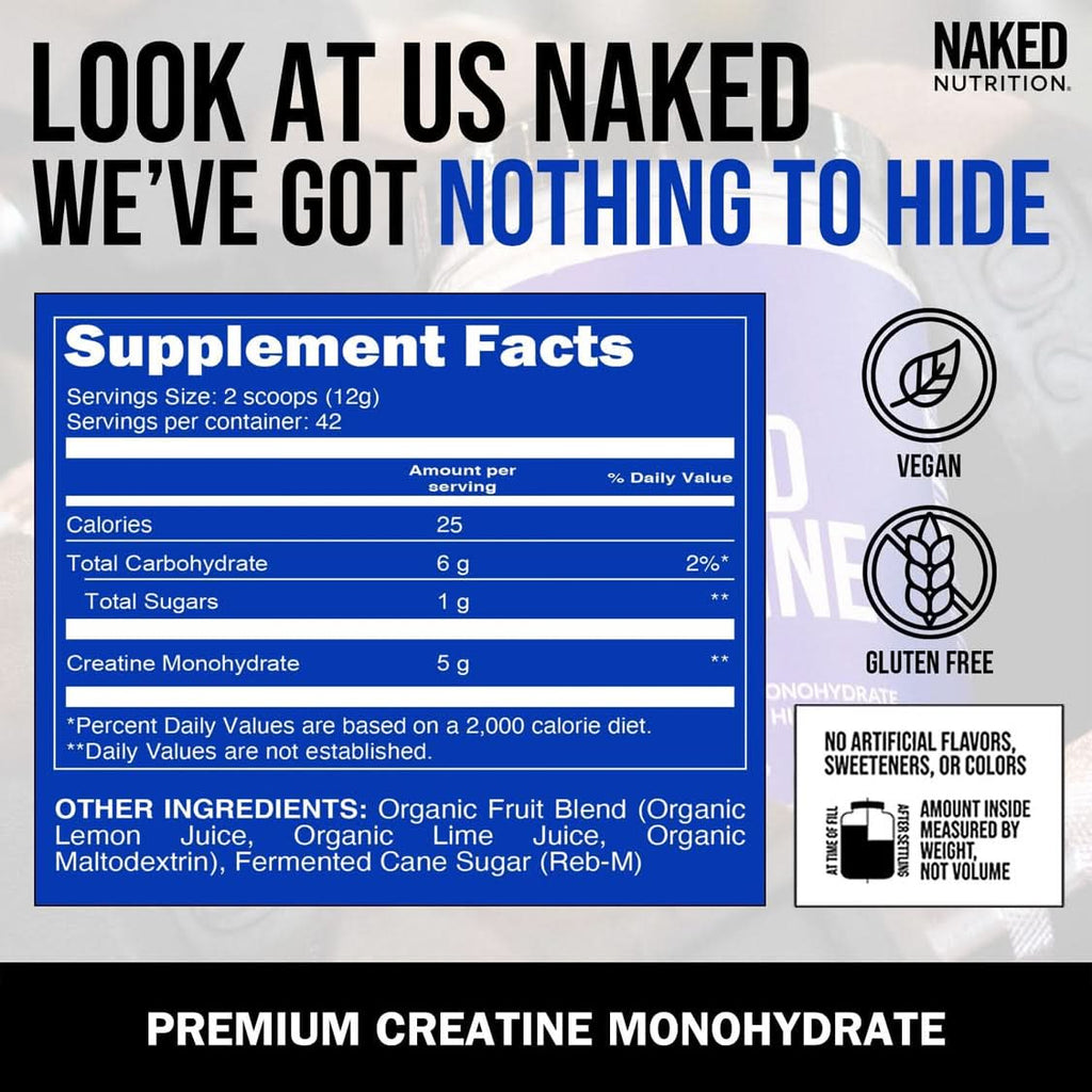 Lemon Lime Creatine Monohydrate Powder - Lemon Lime