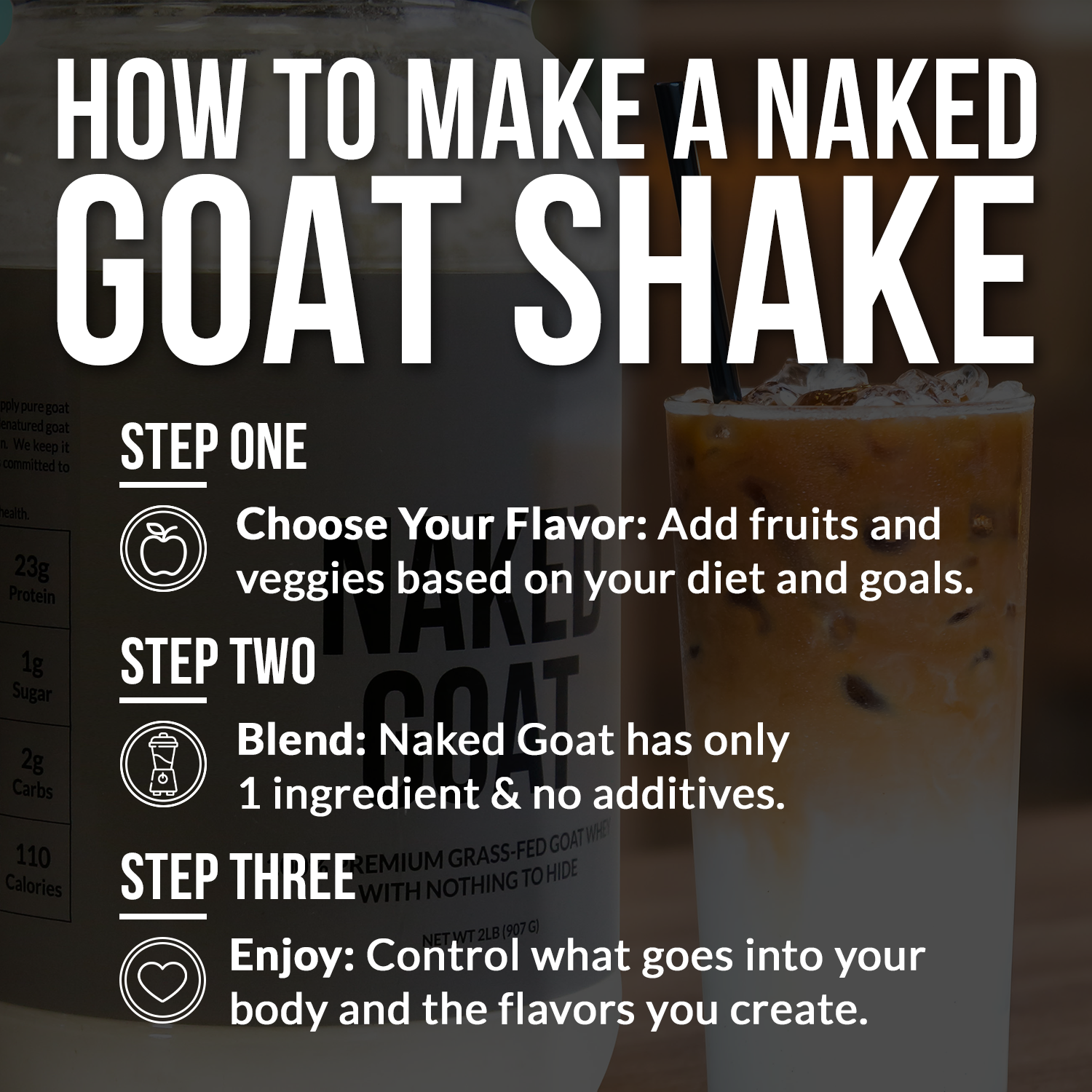 Vanilla Goat Whey Protein Powder - Vanilla