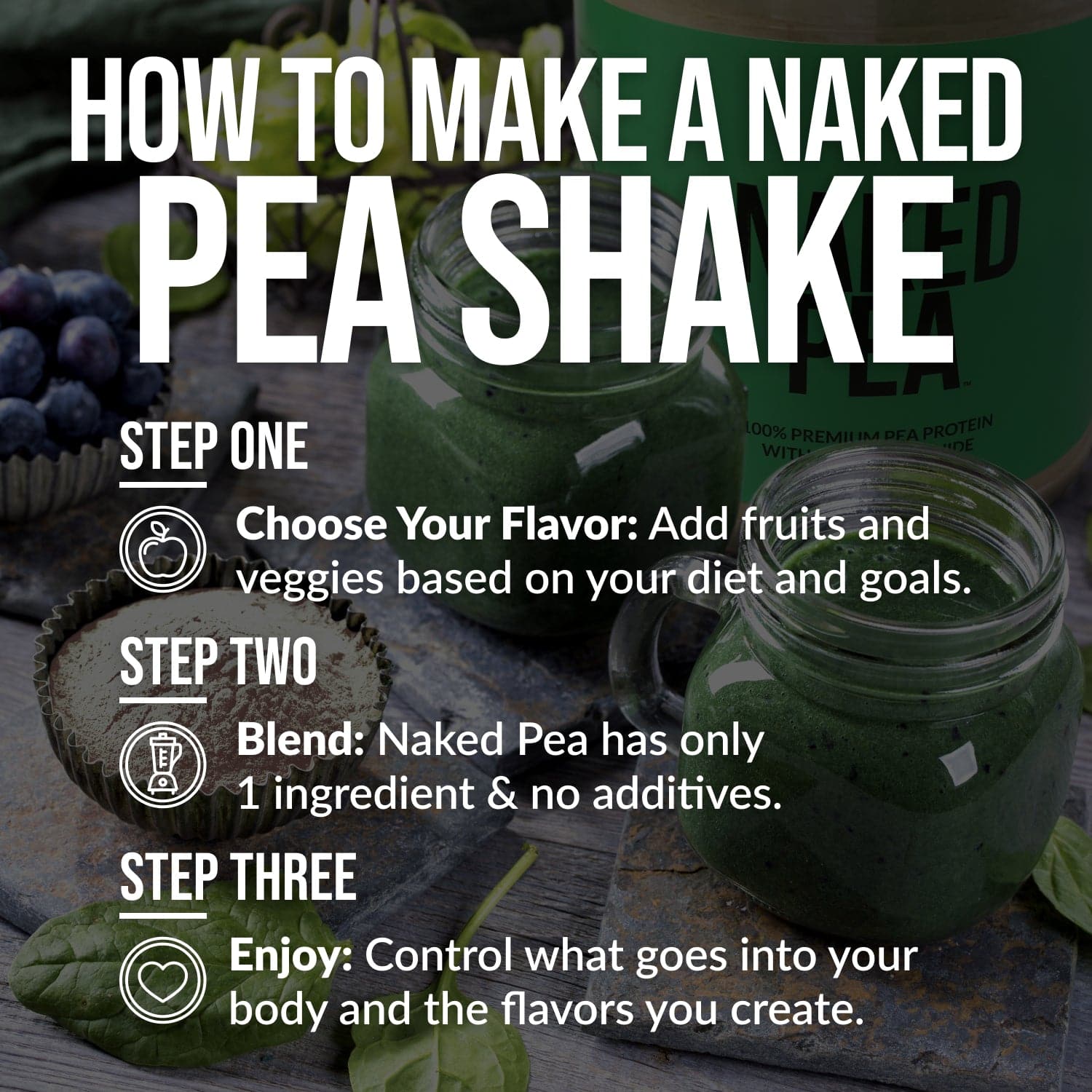 Pea Protein Powder 1lb - Unflavored